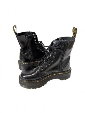 Dr. Martens Women’s Jadon Smooth Leather Goth Punk Combat Platform Boots‎ Size 6